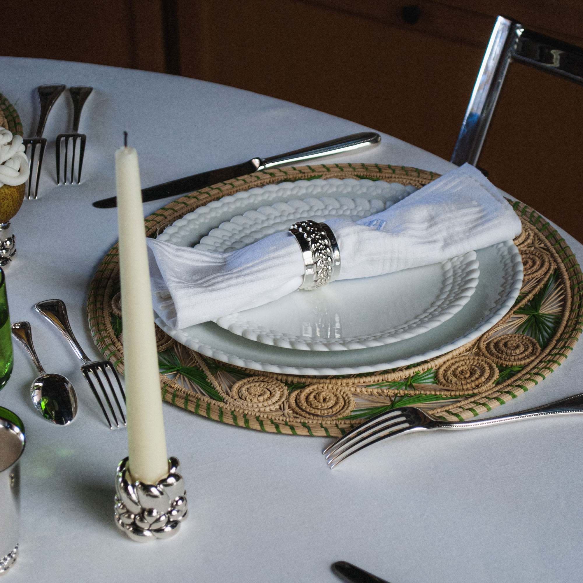 Silver Plated Candlestick Babylone